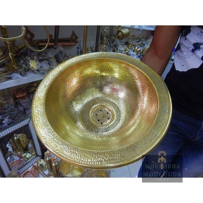 Moroccan Round Bathroom Sink 40 cm 15,7 inches Diameter