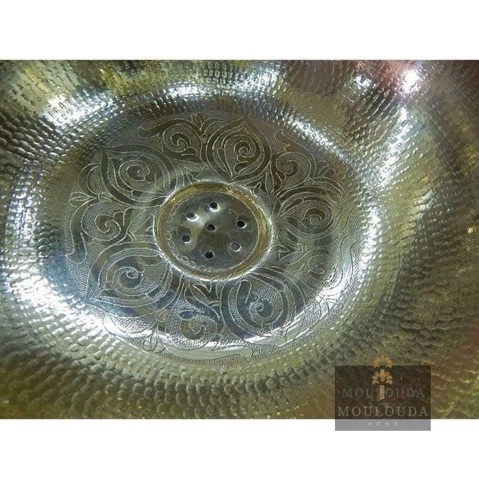 Moroccan Round Bathroom Sink 40 cm 15,7 inches Diameter