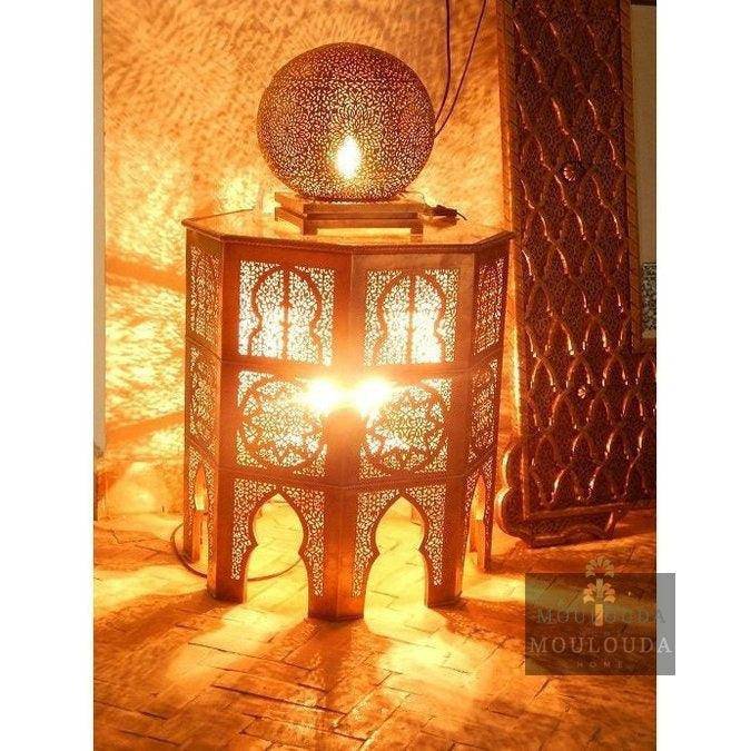 Set Table + Table lamp, handmade Moroccan, Premium Decoration, Oriental Design