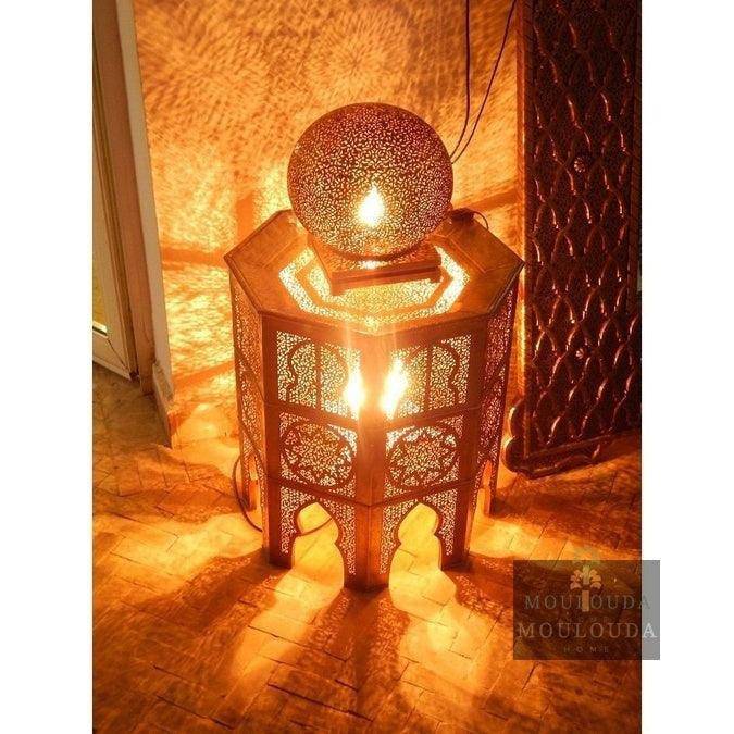 Set Table + Table lamp, handmade Moroccan, Premium Decoration, Oriental Design