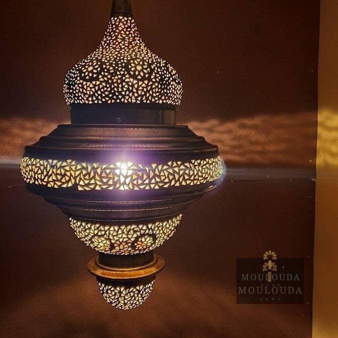 Unique Pendent Chandelier Handmade Ceiling hanging lamp Moroccan Lamp For Art Lovers