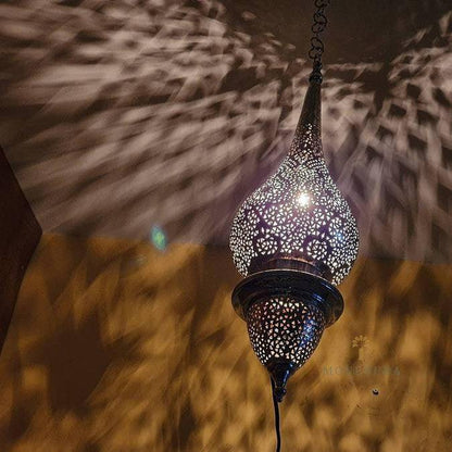 Handmade pendant light, Moroccan lighting, hanging light, designer lamp. 5 colors available, made from copper