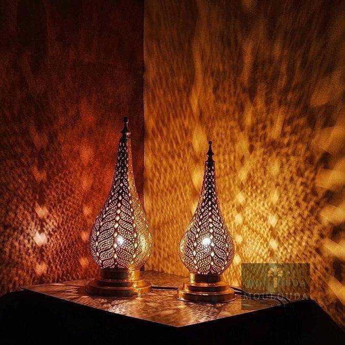 Moroccan standing lamp, nightstand, table lamp, desk lamp, floor lamp, Handcrafted by expert, boho lighting, standing lamp, designer lamp