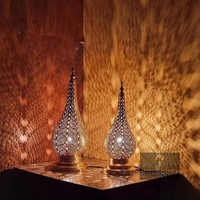 Moroccan standing lamp, nightstand, table lamp, desk lamp, floor lamp, Handcrafted by expert, boho lighting, standing lamp, designer lamp