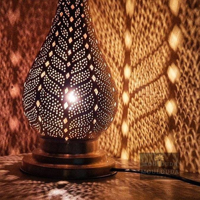 Moroccan standing lamp, nightstand, table lamp, desk lamp, floor lamp, Handcrafted by expert, boho lighting, standing lamp, designer lamp