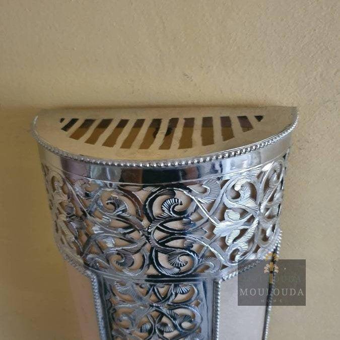 Moroccan Sconce, Wall Lamp - Hanging Wall Light - Boho Lighting - Modern Lighting - Art Deco Lamp - Metal Wall Lamp - Brass Wall Light