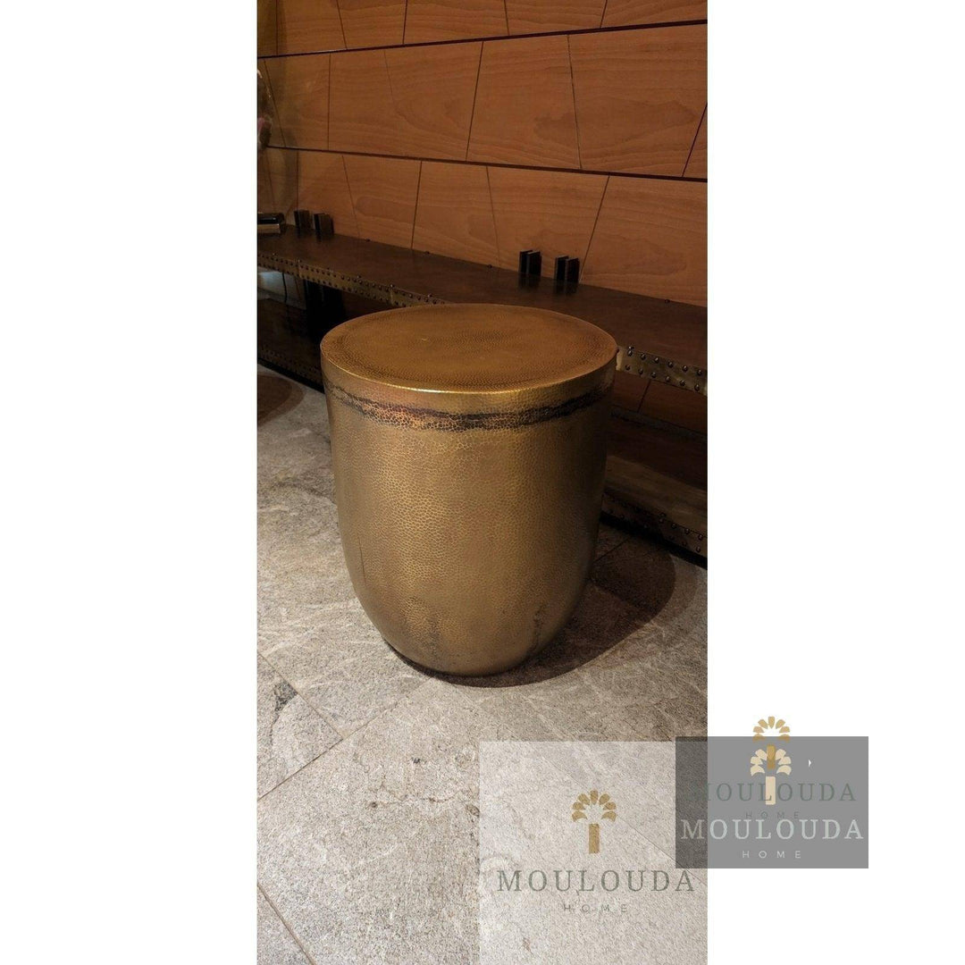 Mana Table, medium luxury decoration, handmade, hand hammered