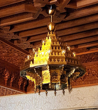 Luxury Moroccan Chandelier, genuine Brass - Golden Glory Limited