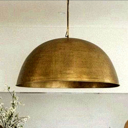 Luxury bronze chandelier, hand hammered art chandelier, pendant lamp