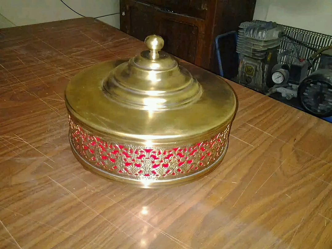 luxury table box, candy box, handmade brass box - Golden Glory Limited