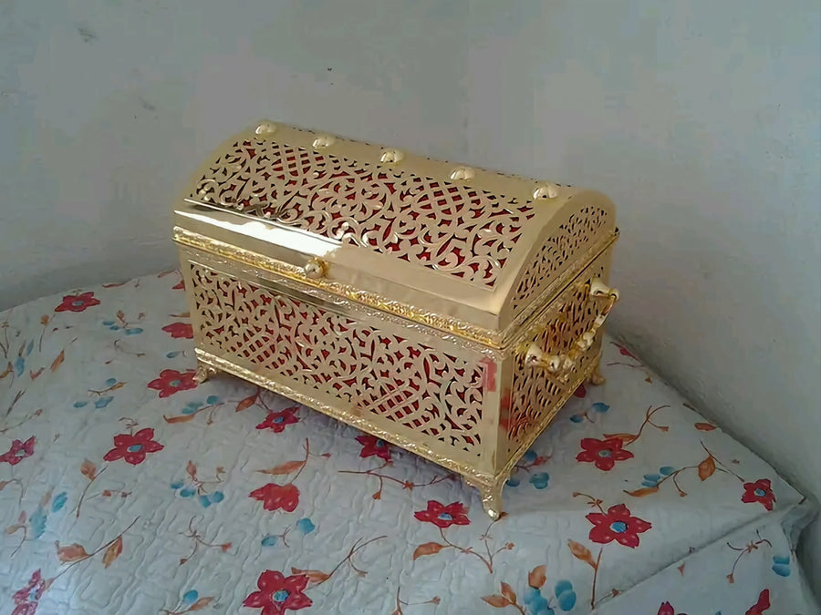 Brass box, luxury handmade box, for jewelry, candies, chocolate, gift box, wedding box - Golden Glory Limited