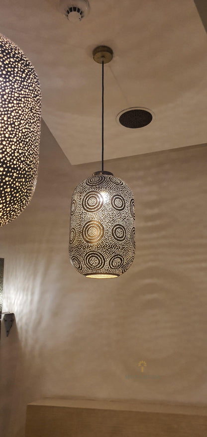 Moroccan Chandelier, Ceiling Light, Pendant lamp, Unique Designer lamp, Art Deco Chandelier 4 Colors Available - Mouloudahome