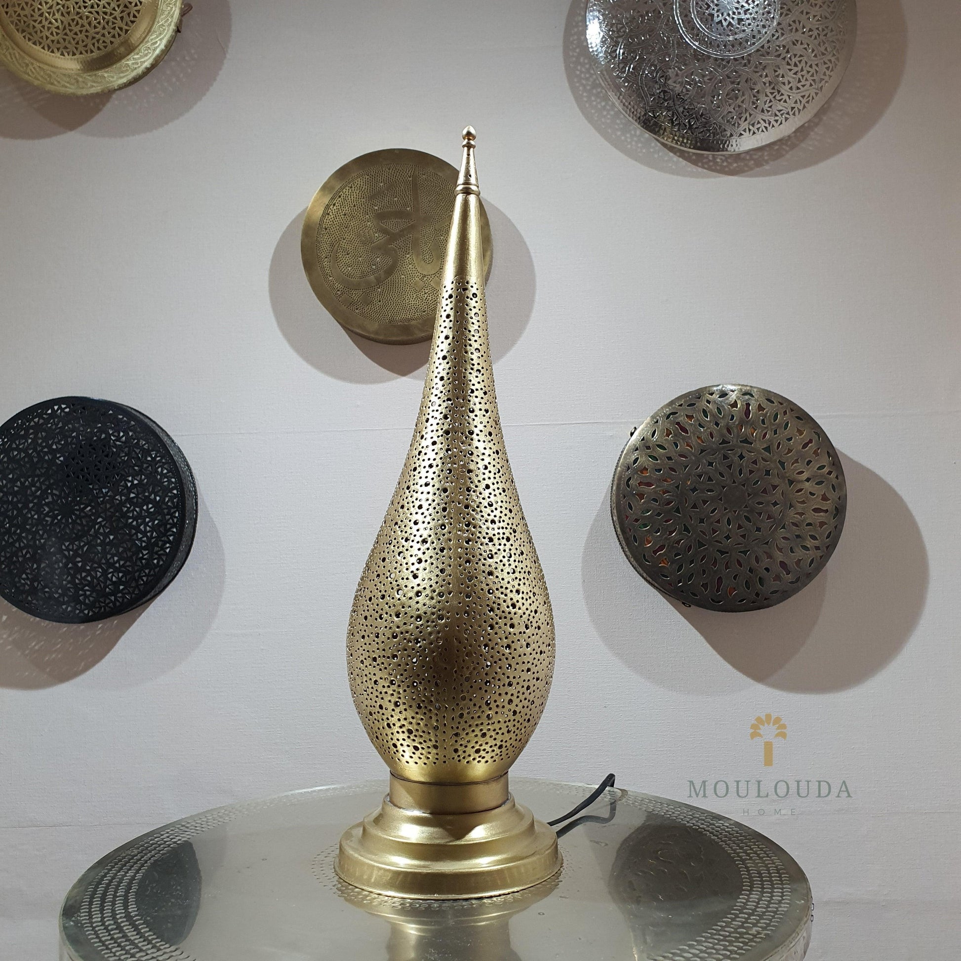 Standing lamp, Moroccan style handmade table lamp - Mouloudahome