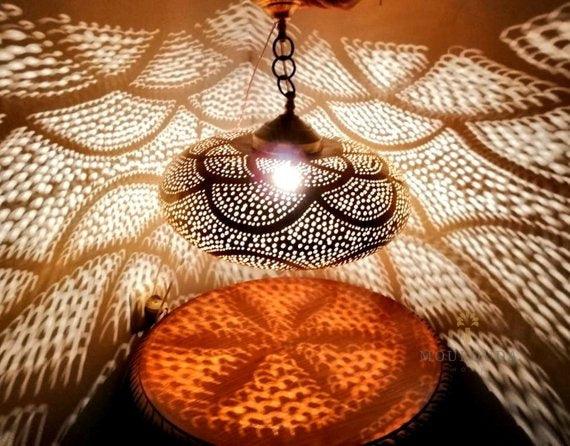 Elegant Moroccan Chandeliers and Pendant Lamps to Illuminate Your Home - Mouloudahome