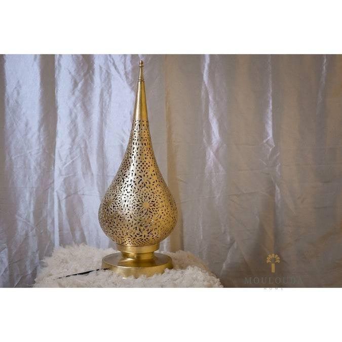 Moroccan Bedside Lamp - Standing Lamp - Moroccan lighting -Copper Lampshade - Bohemian Home Decor - Brass Light Fixture - Modern Lighting - Mouloudahome