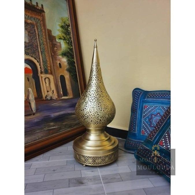 Art Floor Lamp and Table Lamp - Handmade Moroccan Designer Lamp with Boho Chic Style - Mouloudahome