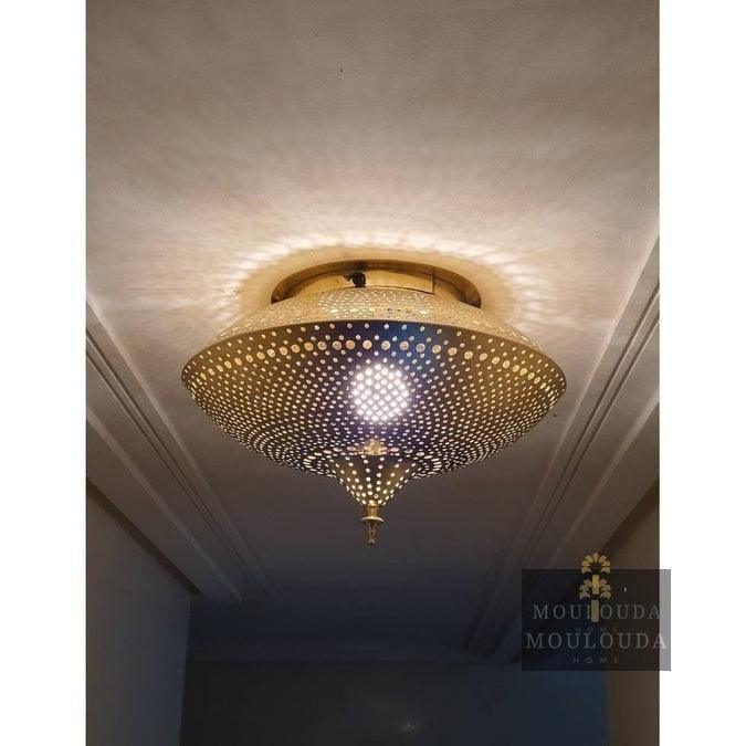 Moroccan Ceiling lamp, art deco lighting, boho light - Mouloudahome