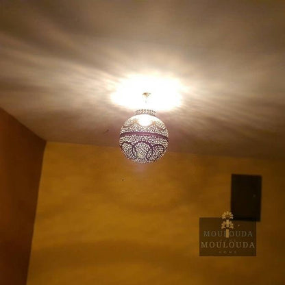 Moroccan pendant light, chandelier, ceiling lamp, 5 colors available, Moroccan lighting, hanging lantern, - Mouloudahome