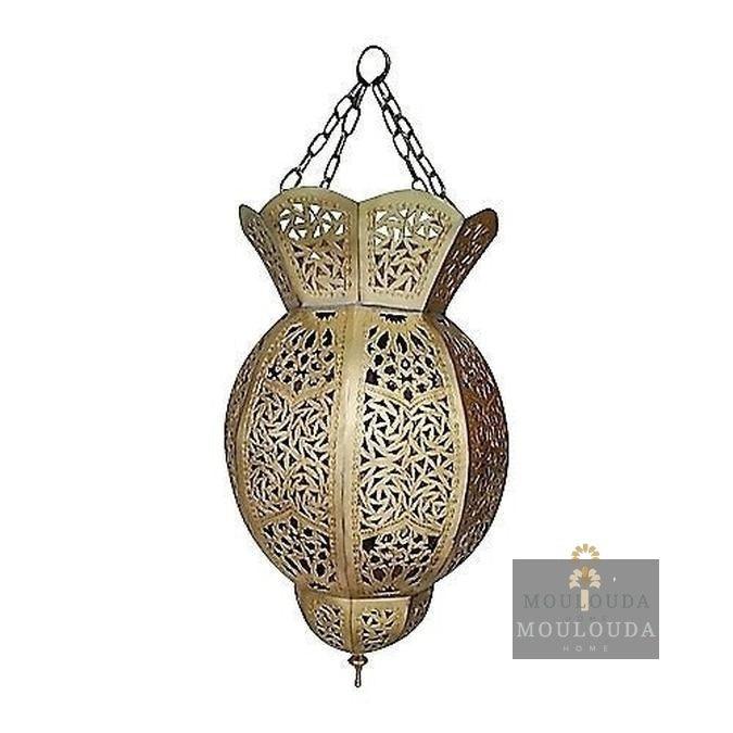 Moroccan ceiling Lamp - Ceiling Light - Bohemian Home Decor - Hurricane Light - Brass Light Fixture - Modern Lighting - Ceiling Light - Mouloudahome