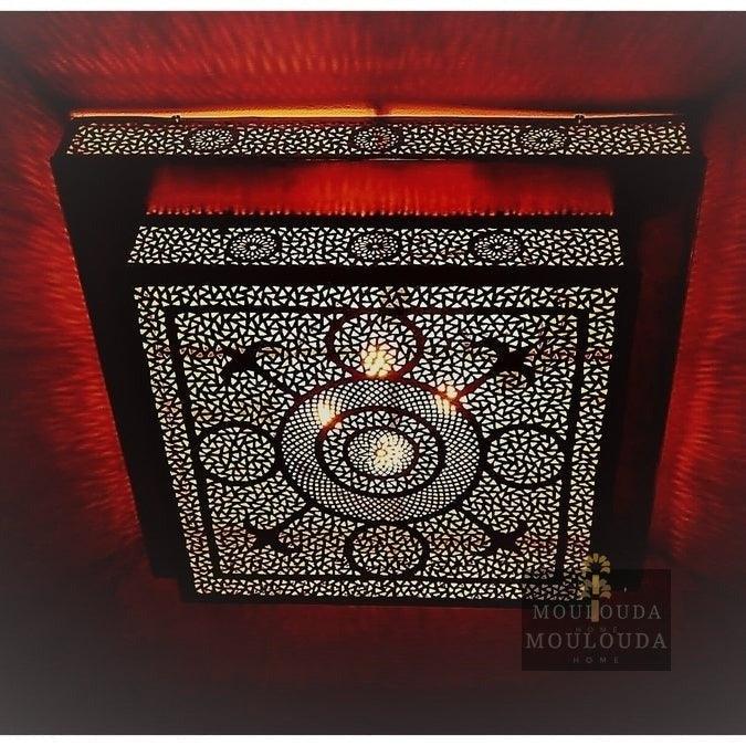 Moroccan Ceiling light, Ceiling flush lamp, design lamp, Art deco Chandelier, Moroccan lighting, Unique design Ceiling lamp, - Mouloudahome