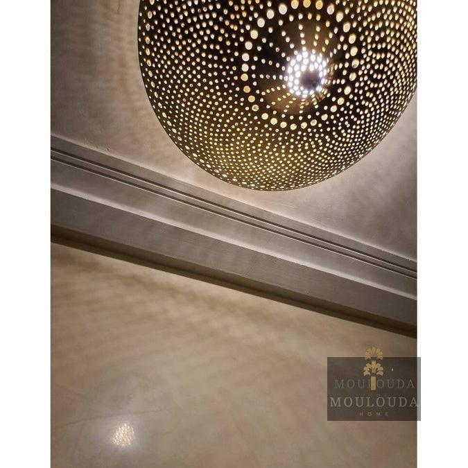 Moroccan Ceiling lamp, art deco lighting, boho light - Mouloudahome