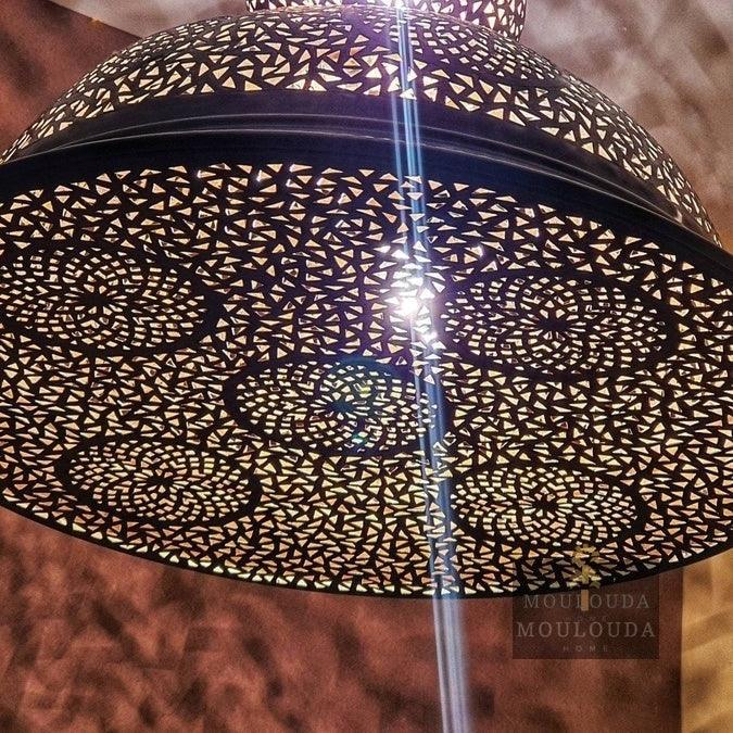 Moroccan Art Deco Chandelier, Handmade Crafts, Boho Lighting, Morocco lamp - Mouloudahome