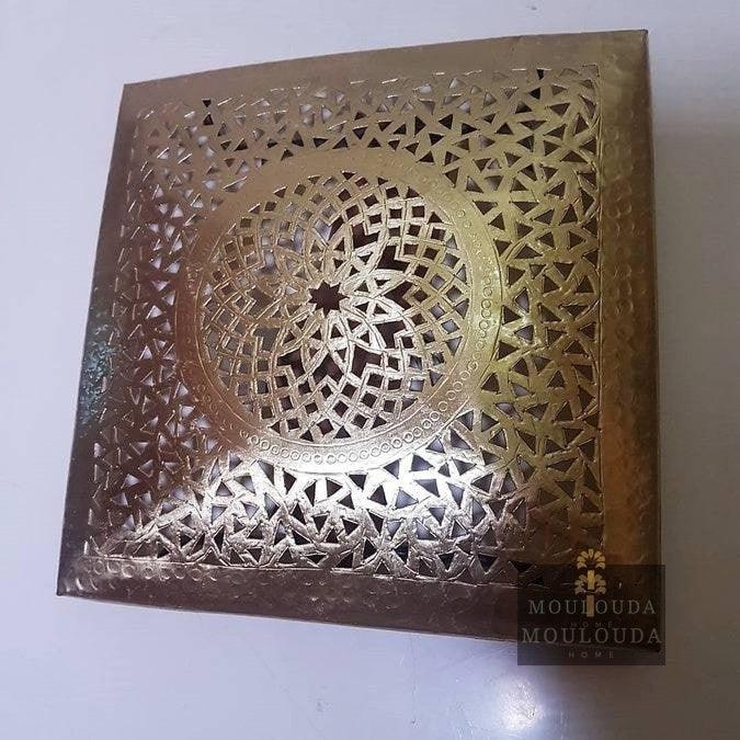 Handmade, Wall Lamp, Light Cover, light Shape Pattern, Squared Wall sconce - Mouloudahome