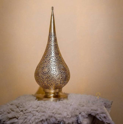 Moroccan Bedside Lamp - Standing Lamp - Moroccan lighting -Copper Lampshade - Bohemian Home Decor - Brass Light Fixture - Modern Lighting - Mouloudahome