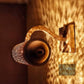 Wall Sconce, Brass wall light, Handmade Hammered Brass, Wall Decor lighting, - Mouloudahome