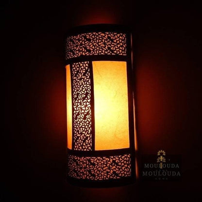 Wall Lamp - Moroccan Sconce - Hanging Wall Light - Boho Lighting - Modern Lighting - Art Deco Lamp - Metal Wall Lamp - Brass Wall Light - Mouloudahome