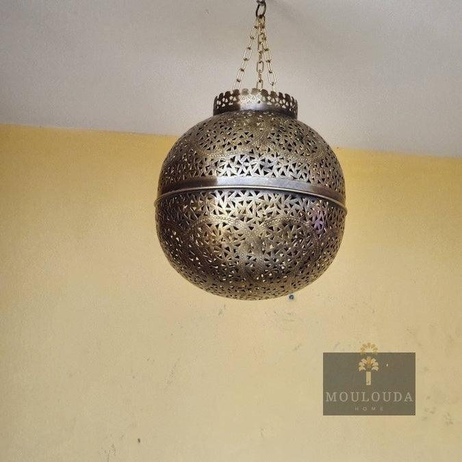 Moroccan pendant light, chandelier, ceiling lamp, 5 colors available, Moroccan lighting, hanging lantern, - Mouloudahome