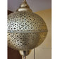 Sphere Art Deco Chandelier, Moroccan Brass Lighting, Ceiling Light, 3 Sizes, 4 Colors Available, Boho lighting - Mouloudahome