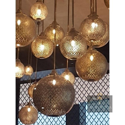 Modern Chandelier Lighting, Beautiful Art Deco, Ceiling Lighting, Unique design, up to 20 balls in one Chandelier - Mouloudahome