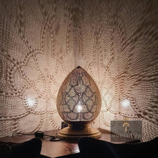 Fine Art Table, Handmade Desk Lamp, Desk lamp, Standing lamp, Beautiful light shapes - Mouloudahome