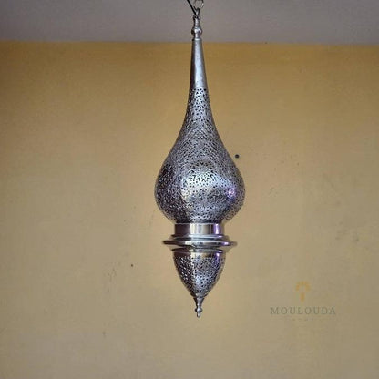 Handmade pendant light, Moroccan lighting, hanging light, designer lamp. 5 colors available, made from copper - Mouloudahome