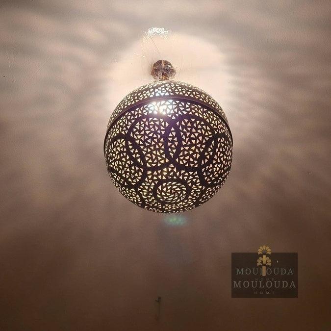 Moroccan pendant light, chandelier, ceiling lamp, 5 colors available, Moroccan lighting, hanging lantern, - Mouloudahome