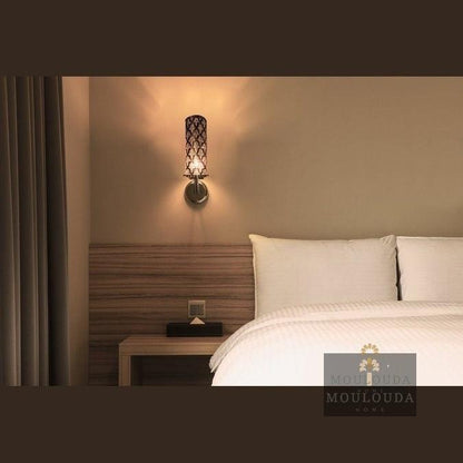 Moroccan Sconce - Hanging Wall Light - Boho Lighting - Modern Lighting - Art Deco Light - Metal Wall Lamp - Brass Wall Light - Mouloudahome