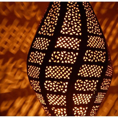 Moroccan Lighting, Copper floor lamp, Home Decor, Hurricane Light, Modern lamp, Desk lamp, - Mouloudahome