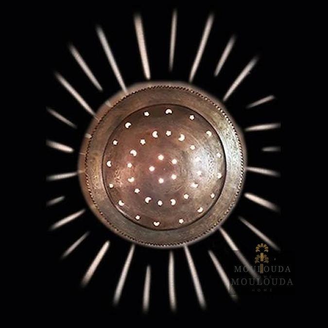 Ambient Light sconce Moroccan Wall Lamp Art Deco Lighting Moon Design Relaxation Lamp - Mouloudahome
