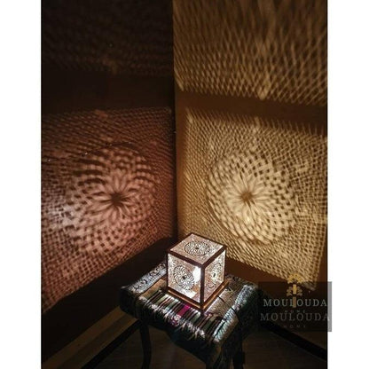 Custom made Moroccan Standing Lamp, Cubic Sconce - - Mouloudahome