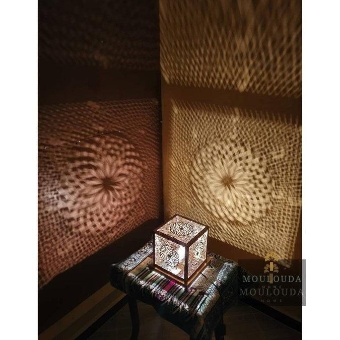 Custom made Moroccan Standing Lamp, Cubic Sconce - - Mouloudahome