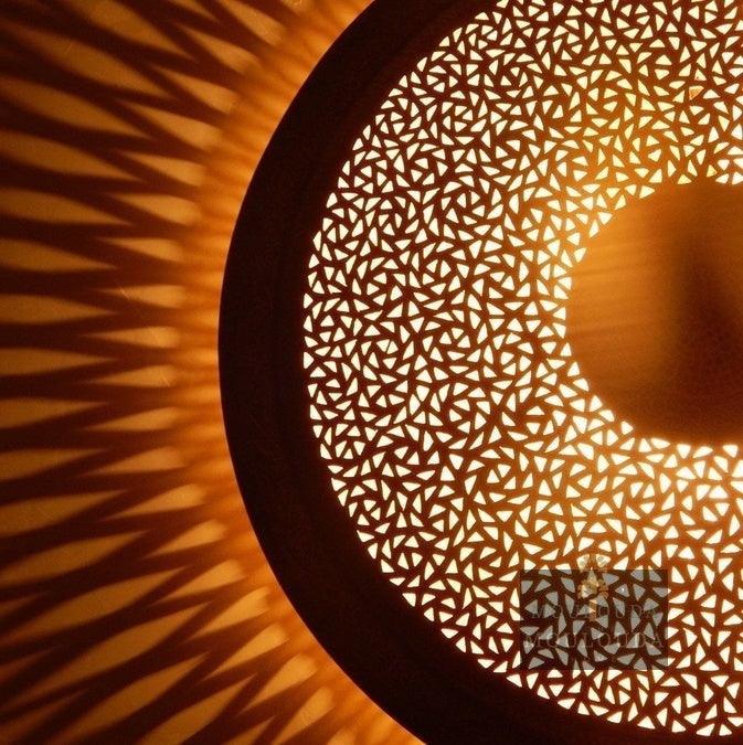 Handmade Wall Light Moroccan Wall Lamp 4 Available Colors Art Deco Decor Light Diffuser Wall Sconce, Boho Lighting - Mouloudahome