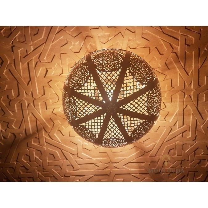 Elegant Ceiling Light, Art Deco Design Lamp, Oriental Morocco Lighting, Traditional Handmade lamp - Mouloudahome